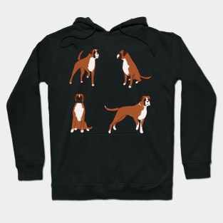 boxer dog drawing pack Hoodie